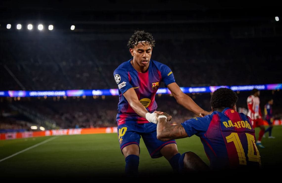 Barcelona Ditaklukkan Atletico Madrid di Kandang, Lamine Yamal Disebut Berjuang 'Sendirian'