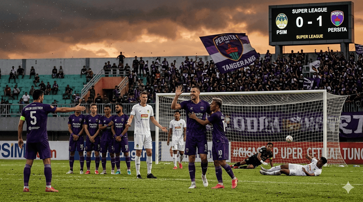Persita Tangerang Menang 1-0 atas PSIM: Susunan Pemain, Jalannya Laga, dan Update Klasemen Terbaru