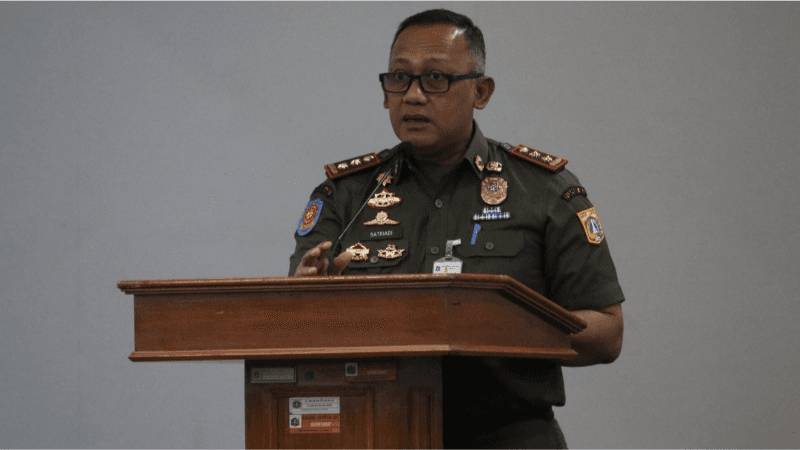 Satpol PP Minta Maaf Soal Pembongkaran Tenda Massa Aksi Tolak RUU TNI di DPR