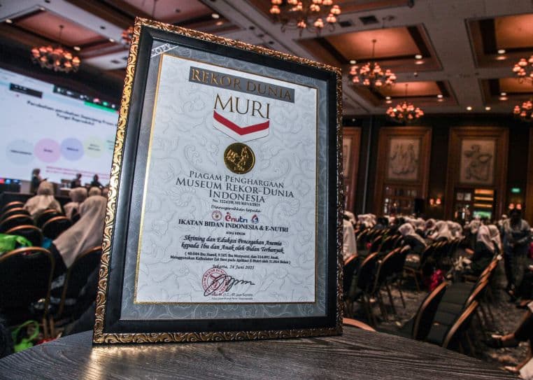 IBI Didukung eNutri Pecahkan Rekor MURI Skrining dan Edukasi Pencegahan Anemia pada Ibu dan Anak Terbanyak