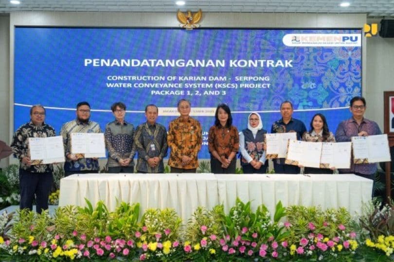 Kementerian PU Teken Kontrak Pekerjaan Konstruksi Karian–Serpong Water Conveyance System