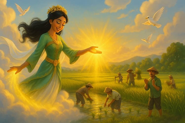 Dongeng Sebelum Tidur, Legenda Dewi Sri: Asal Muasal Padi