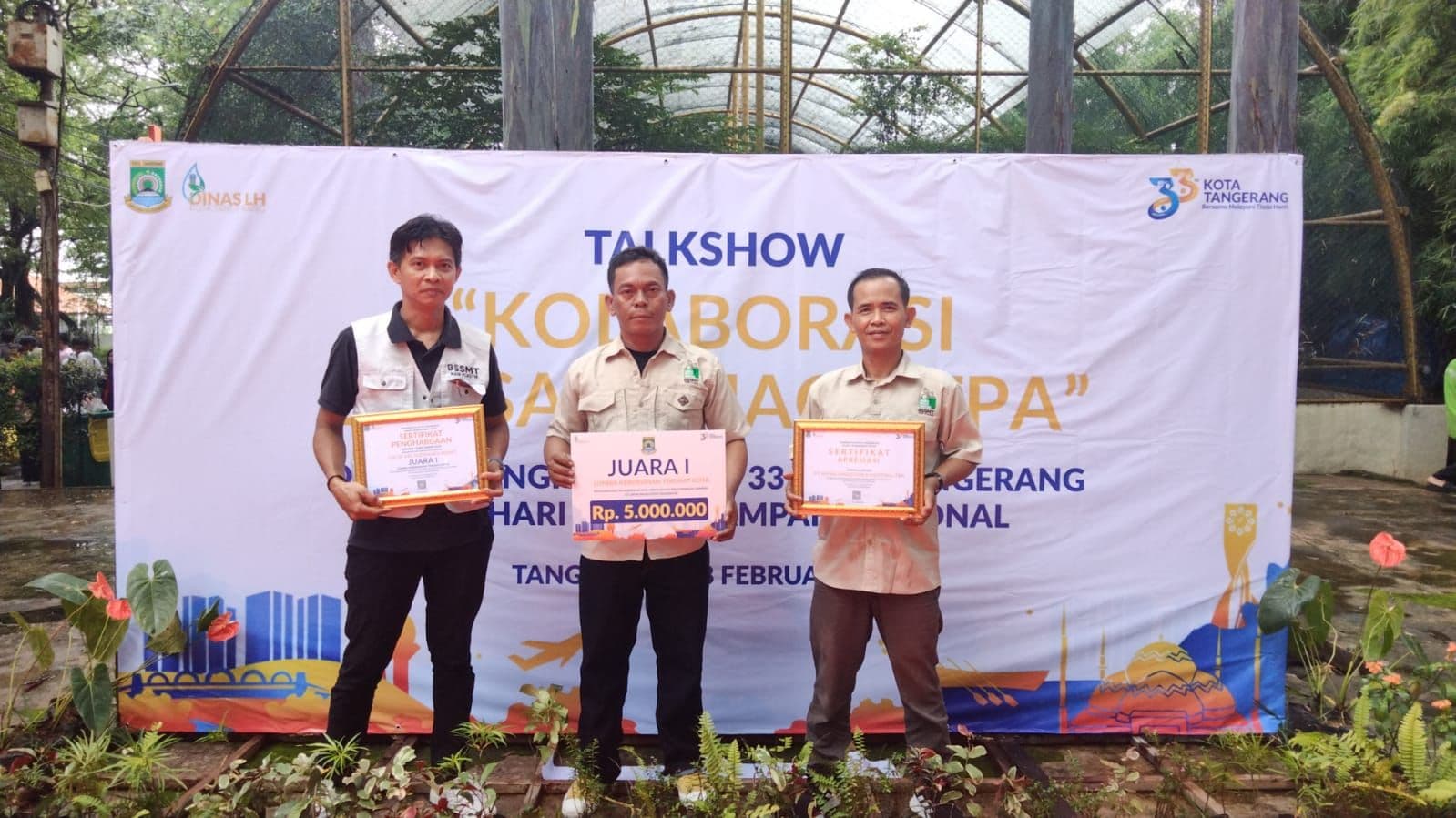Hari Peduli Sampah Nasional, BSSMT Raih Penghargaan Lomba Kebersihan Tingkat Kota Tangerang
