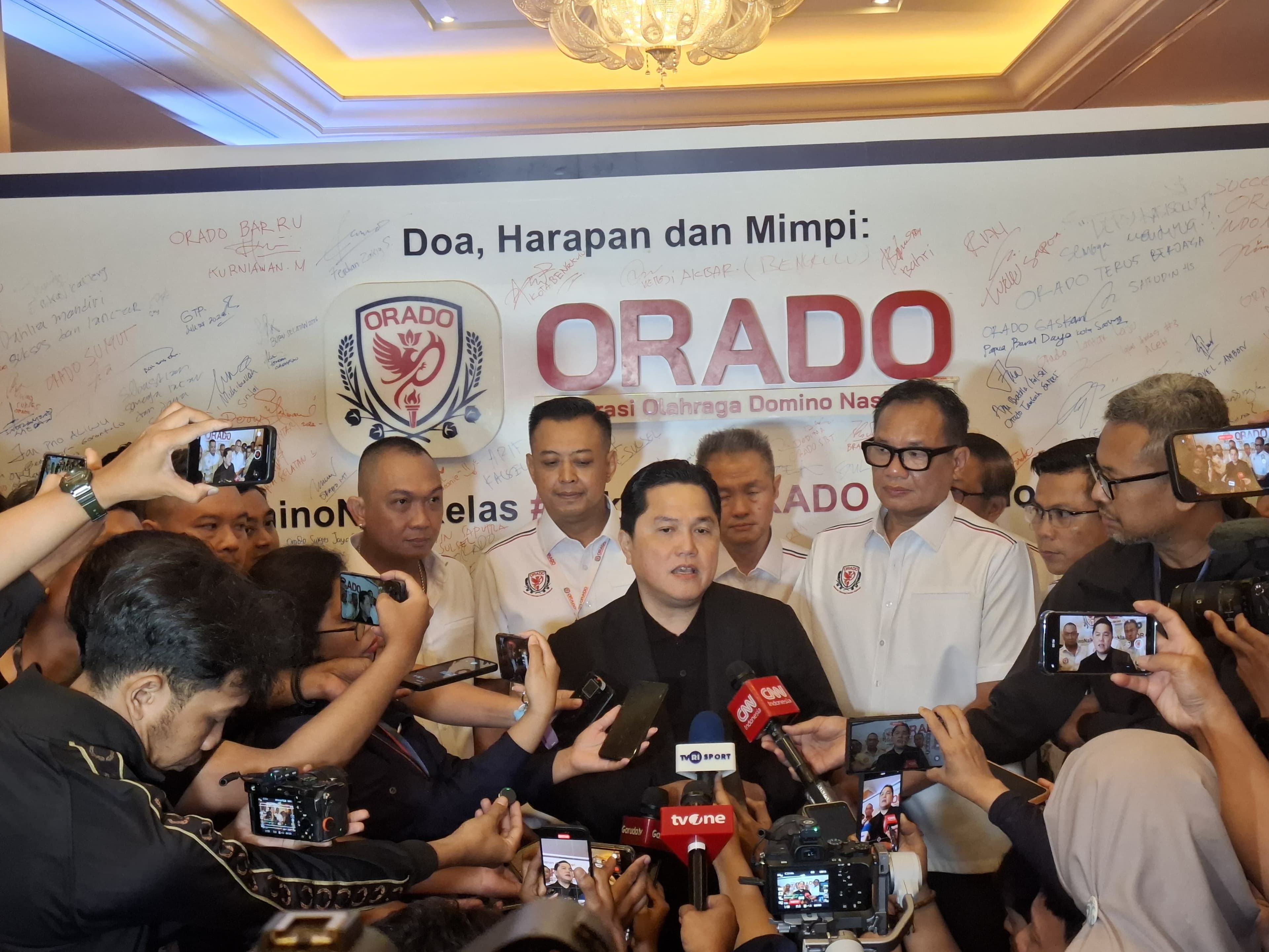 Menpora Erick Thohir Hadiri Deklarasi ORADO, Dorong Domino Naik Level