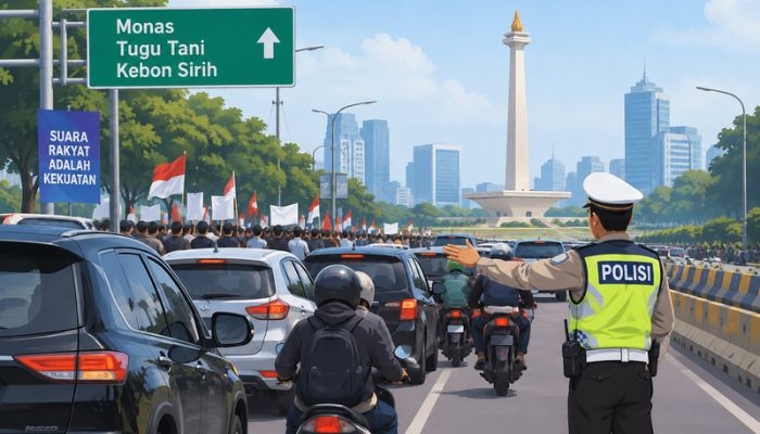 Demo Hari Ini di Jakarta, Cek Daftar Jalan Macet dan Rute Alternatifnya