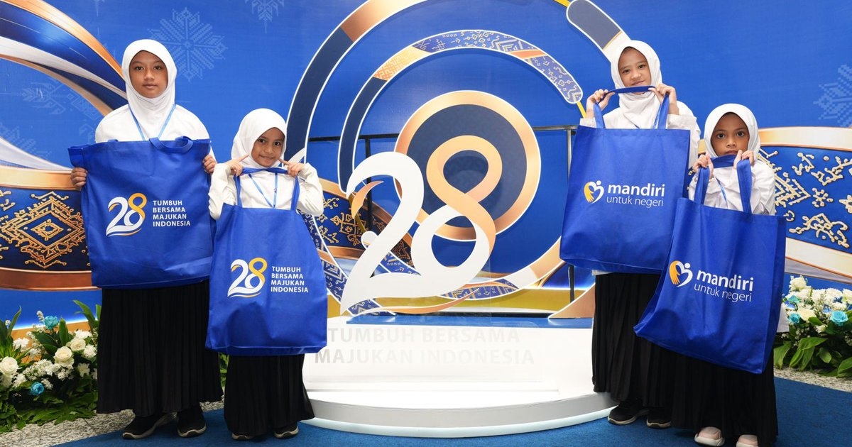 Rayakan HUT ke-28, Bank Mandiri Salurkan 59.080 Paket Sembako ke Masyarakat