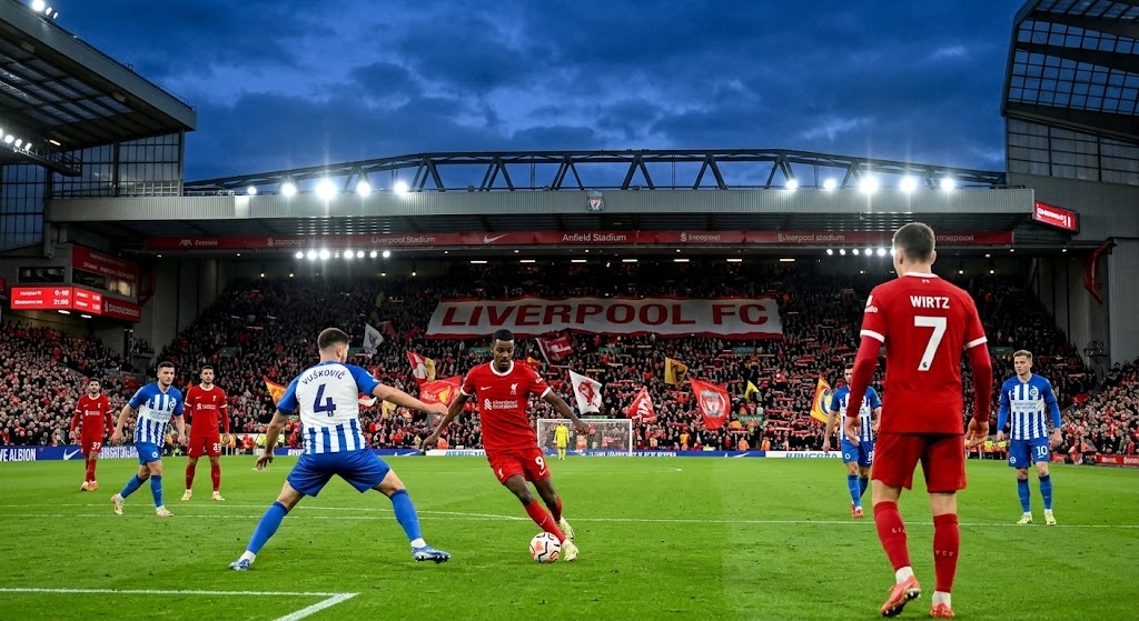 Prediksi Skor Liverpool vs Brighton 25 Oktober 2026: The Reds Terancam, The Seagulls Sedang Ganas