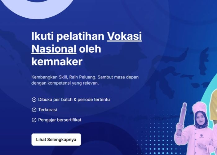 Link Pendaftaran Pelatihan Vokasi Kemnaker 2026, Ini Syarat dan Cara Daftarnya