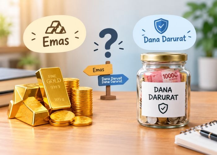 Emas atau Dana Darurat, Mana yang Sebaiknya Disiapkan Lebih Dulu?