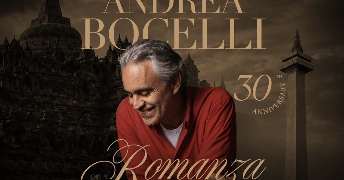 Konser Andrea Bocelli di Borobudur Bawa Misi Donasi 100 Ribu Sepatu untuk Anak Palestina