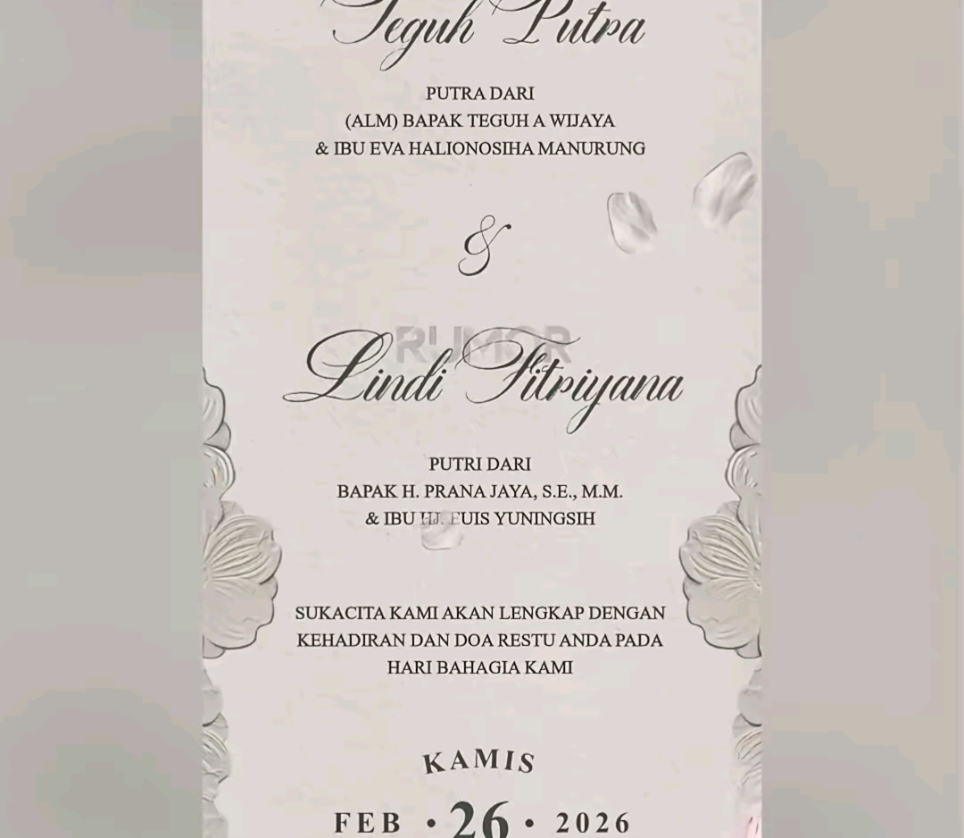 Virgoun dan Lindi Fitriyana Menikah di Kelapa Dua, KUA: Berkas Lengkap 