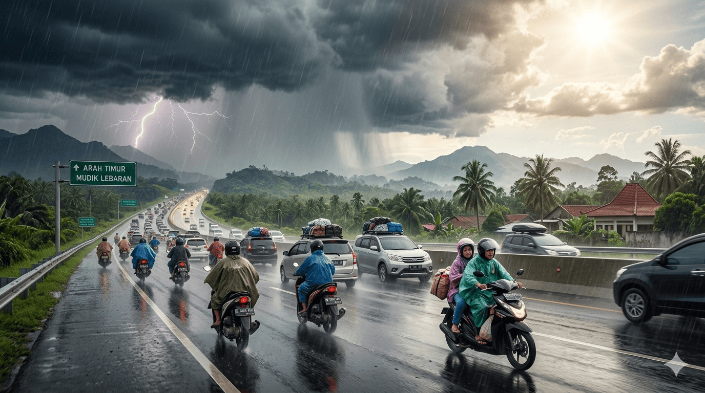 Cuaca Lebaran 2026 Diprediksi Panas Tapi Hujan? Ini Penjelasan BMKG yang Perlu Kamu Tahu