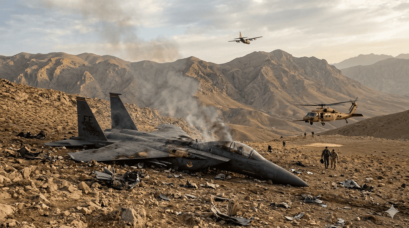Pesawat Tempur F-15E Amerika Serikat Ditembak Jatuh di Iran