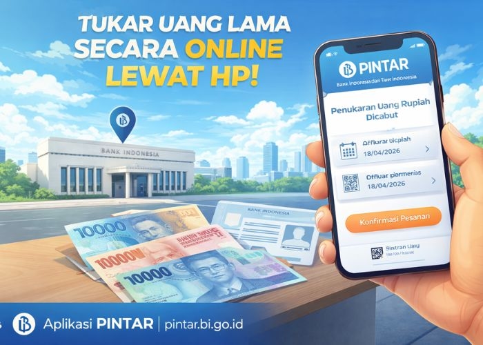 Cuma Lewat HP! Simak Cara Tukar Uang Lama secara Online Lewat Aplikasi PINTAR BI