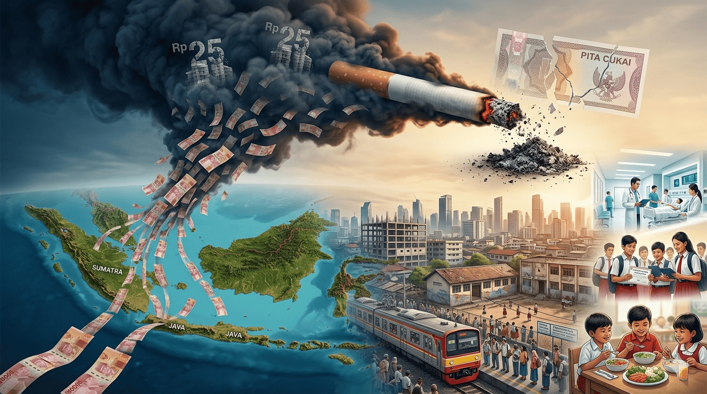 Kerugian Akibat Rokok Ilegal di Indonesia Tembus Rp25 Triliun, Ini Dampaknya ke APBN dan Program Publik