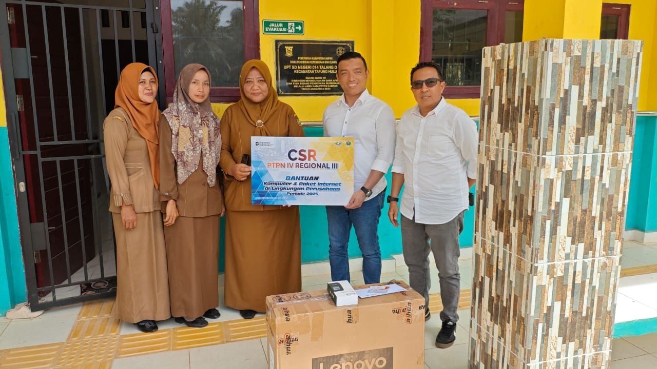 PTPN IV Gelontorkan Rp12,9 M untuk Digitalisasi Sekolah Pelosok