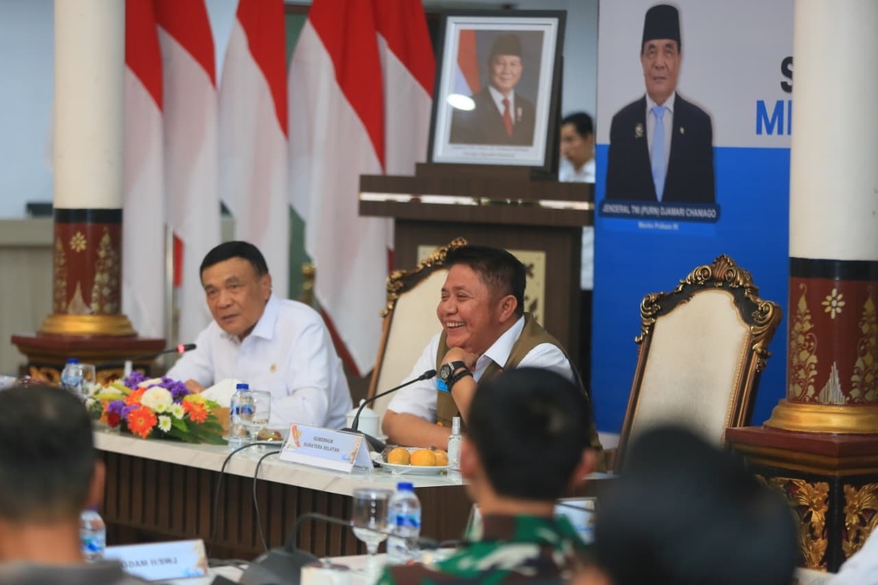 Dampingi Menko Polkam, Herman Deru–Cik Ujang Serukan Warga Sumsel Jaga Stabilitas dan Persatuan