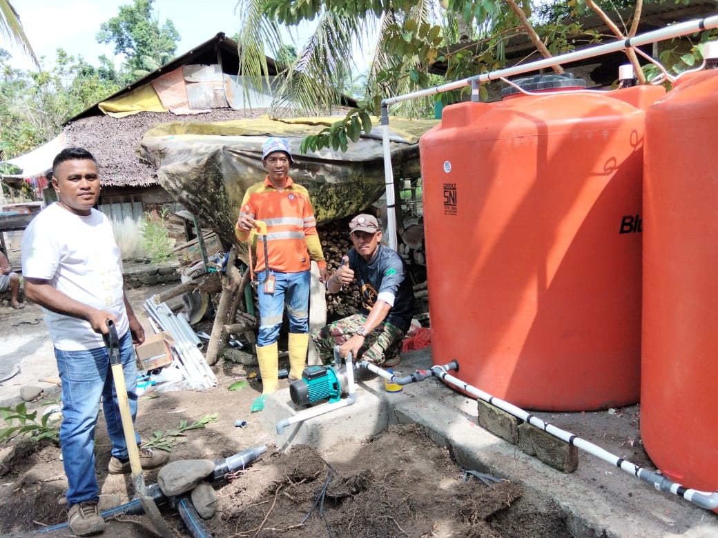 NHM Peduli dan Warga Dusun Kobok Bersama Bangun Fasilitas Air Bersih Melalui Sistem Swakelola