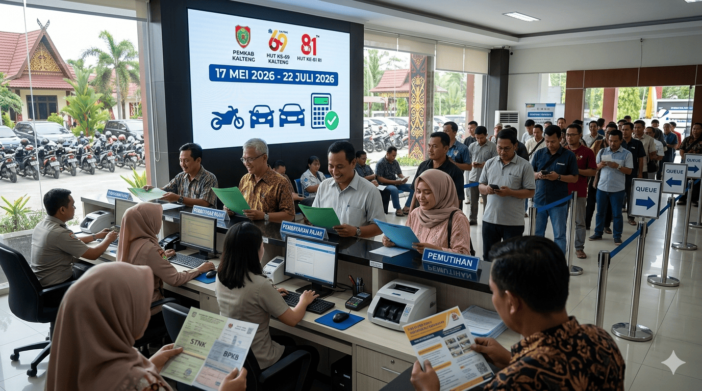 Pemutihan Pajak Kendaraan Kalimantan Tengah 2026: Jadwal, Syarat, hingga Diskon PKB yang Perlu Dicatat
