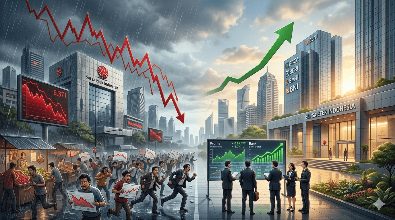 IHSG Anjlok 26,3 Persen Sejak Awal 2026, Saham Bank Besar Sudah Masuk Harga Diskon