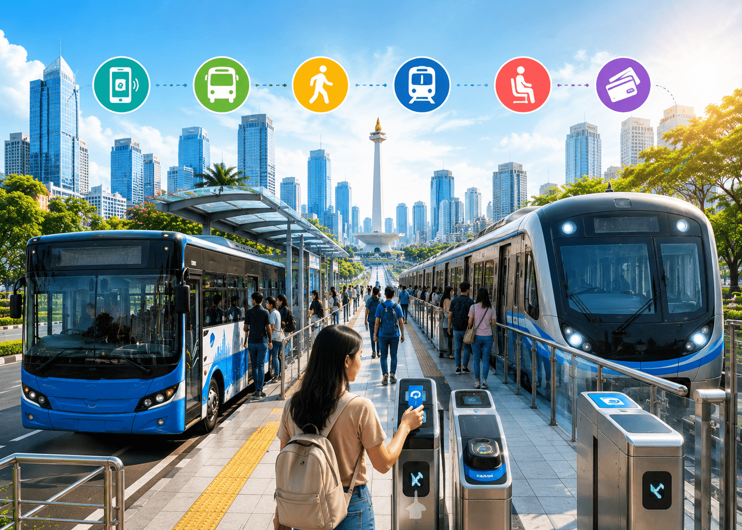 Rayakan HUT Jakarta 2026! Ini Cara Naik TransJakarta dan MRT untuk Pemula