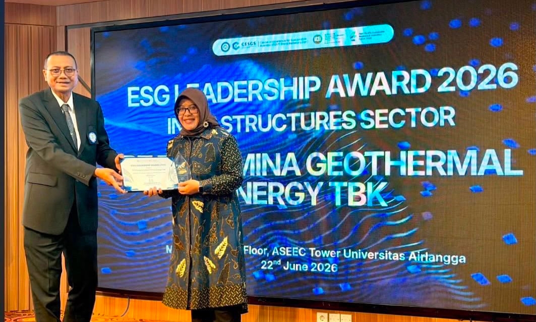 PGE menjadi satu-satunya perusahaan Indonesia dalam Top 50 Global ESG Companies dan meraih ESG Leadership Award 2026.