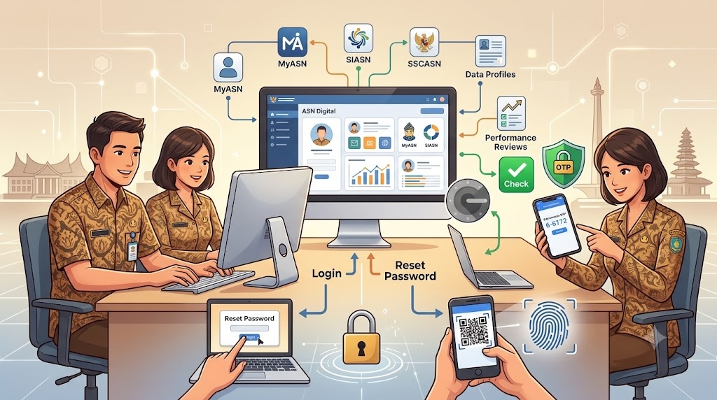 Cara Aktivasi ASN Digital dan MFA BKN 2026, Panduan Lengkap Login hingga Reset Password