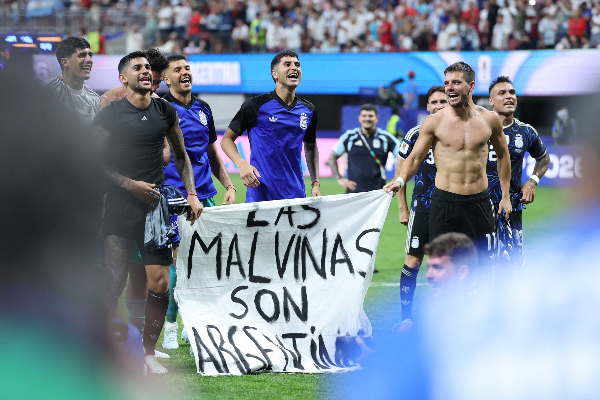 Piala Dunia 2026: Apa Maksud Spanduk 'Las Malvinas Son Argentinas' yang Dibentangkan Pemain Argentina?