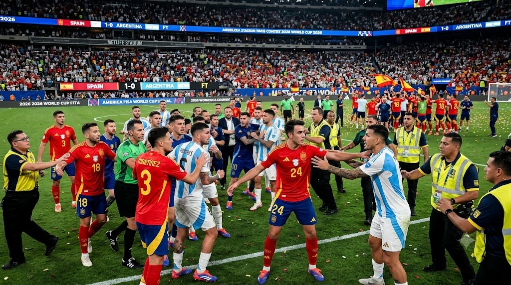 FIFA Selidiki Kericuhan Final Piala Dunia 2026, Ini Kronologi Insiden Spanyol vs Argentina yang Jadi Sorotan