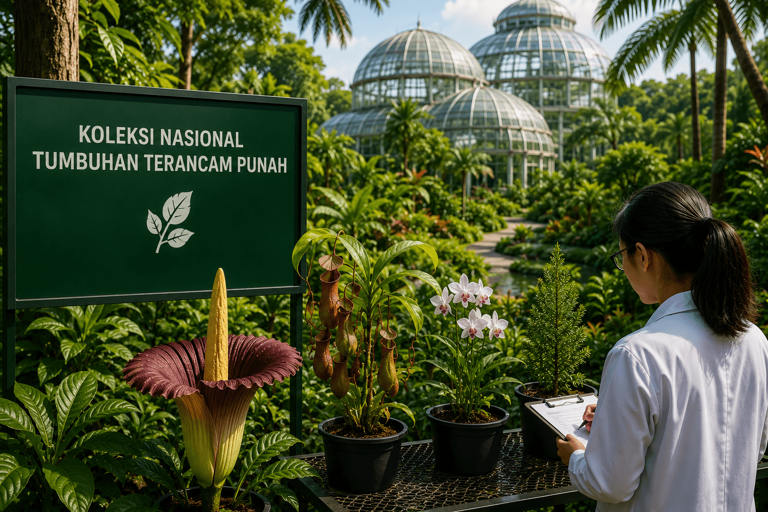 BRIN Koleksi 361 Spesies Tumbuhan Terancam Punah di Lima Kebun Raya