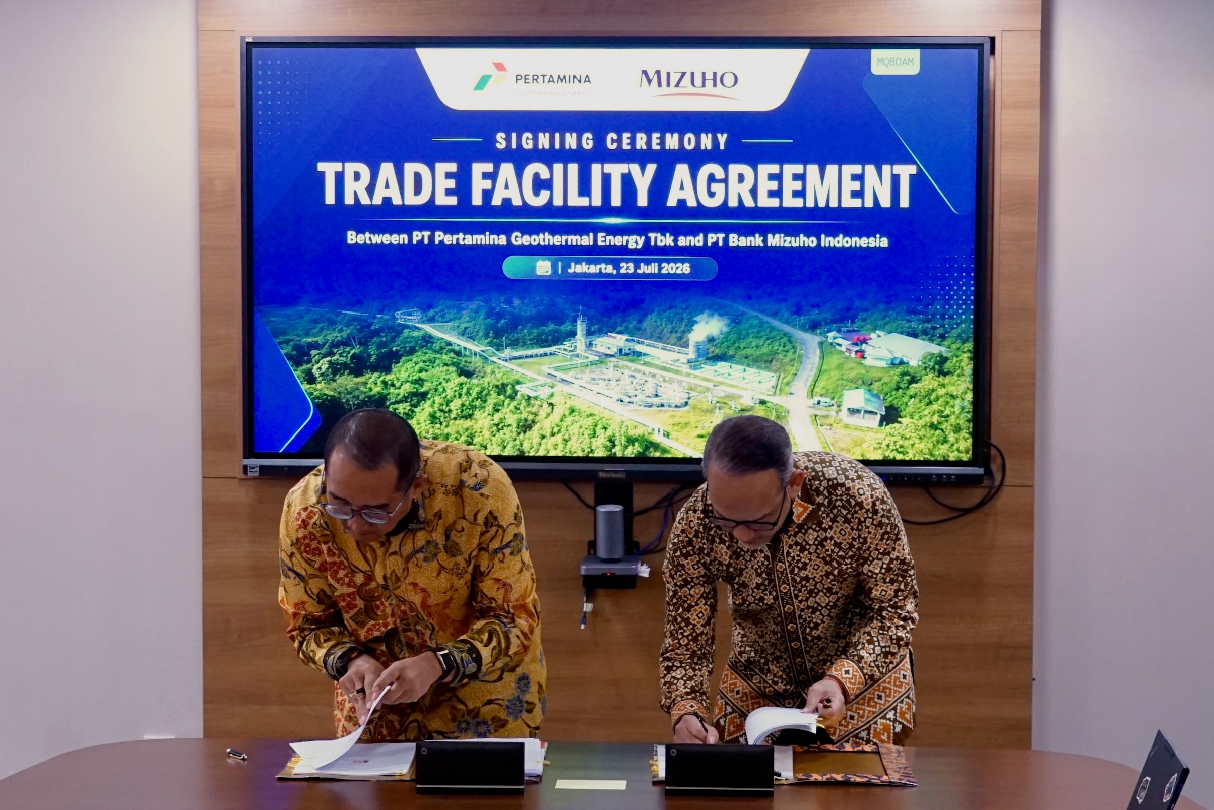 Perkuat Pembiayaan Hijau, Bank Mizuho Indonesia Berikan Fasilitas Noncash Loan USD75 Juta ke PGEO
