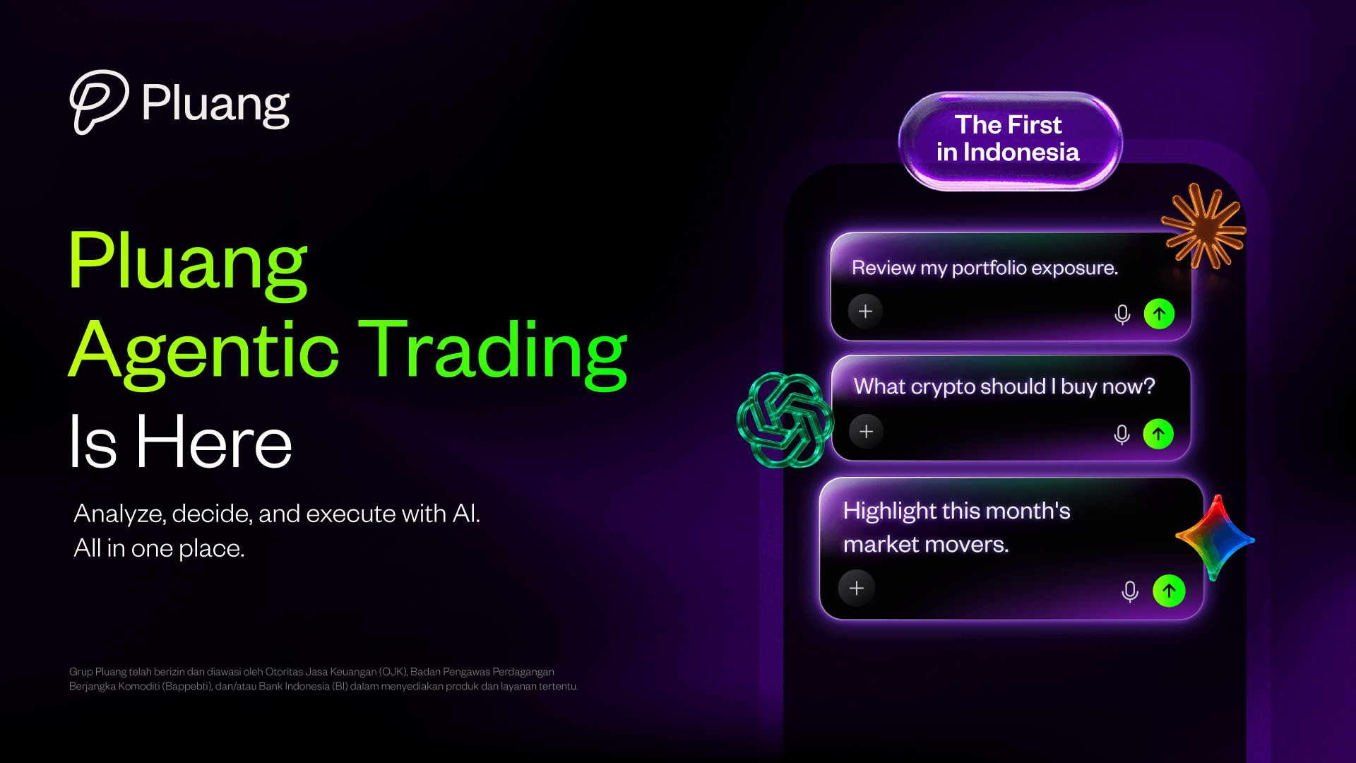 Pluang Luncurkan Agentic Trading Berbasis AI Pertama di Indonesia