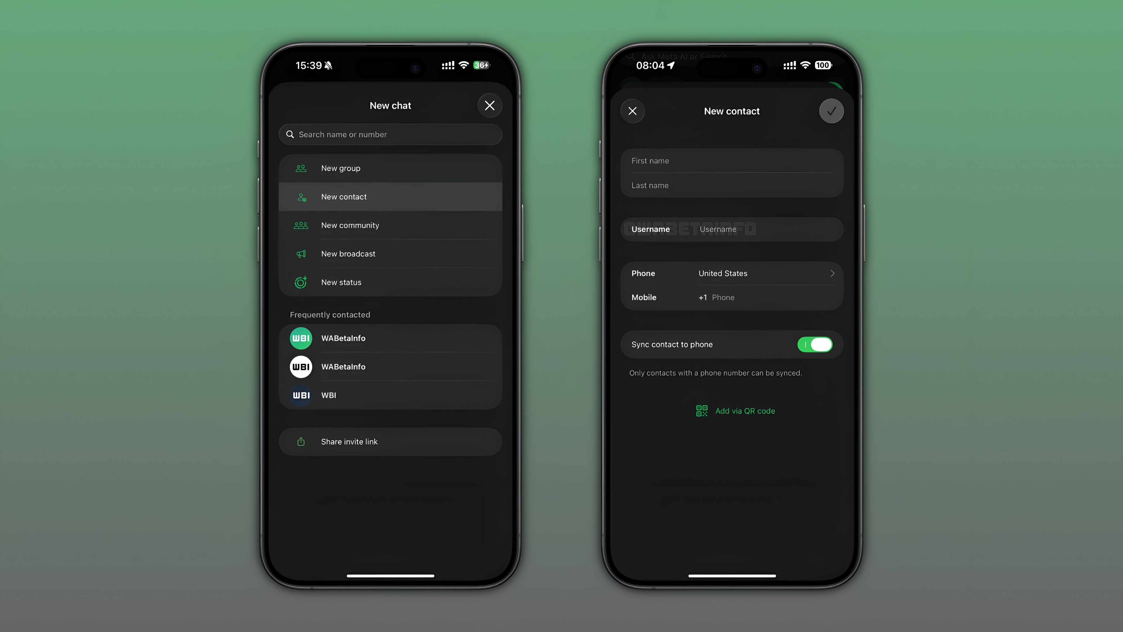 WhatsApp Mulai Uji Fitur Username Saat Simpan Kontak