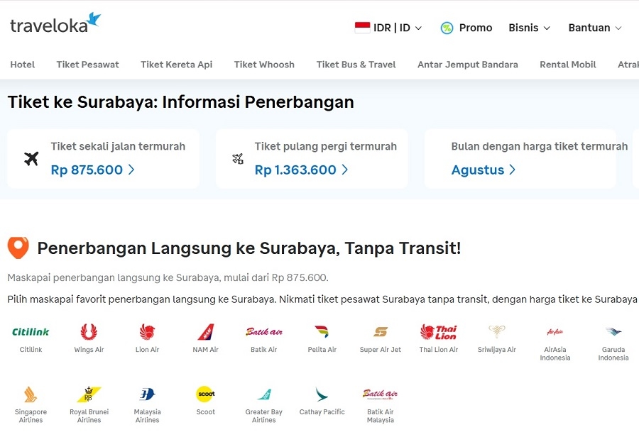 4 Hal yang Perlu Dipertimbangkan Saat Pesan Tiket Pesawat Surabaya-Jakarta untuk Perjalanan Bisnis