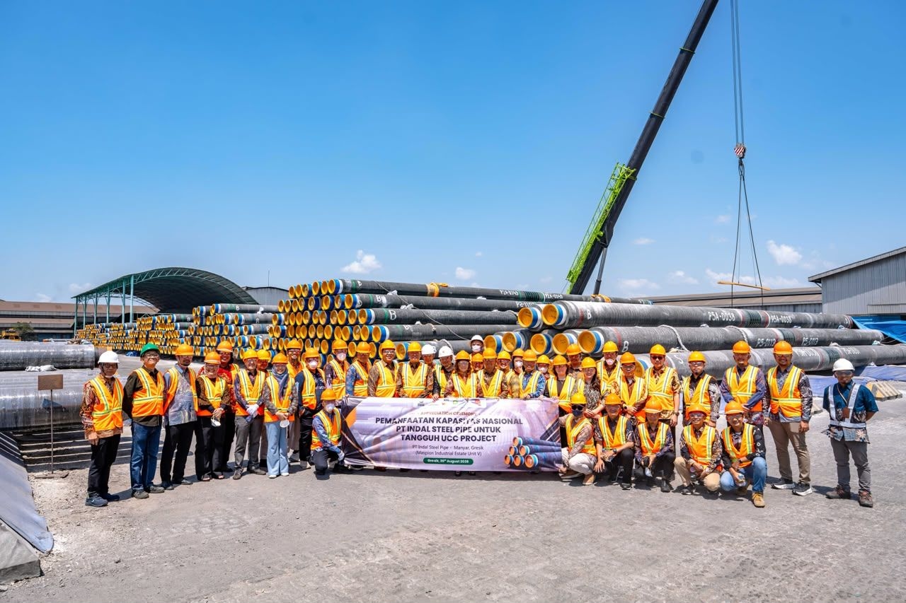Proyek Tangguh UCC Rampungkan Coating 5.700 Sambungan Pipa di Gresik