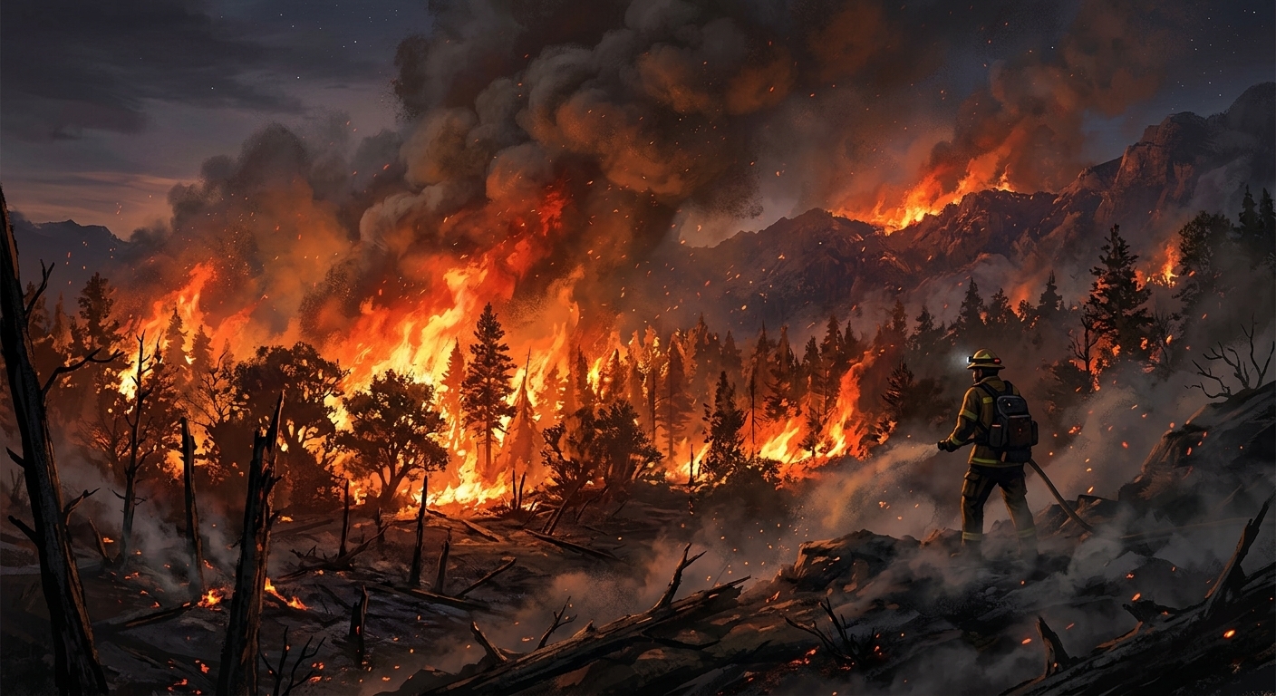 Kebakaran Hutan California Meluas, 6 Rumah Terbakar dan Warga Los Angeles Dievakuasi