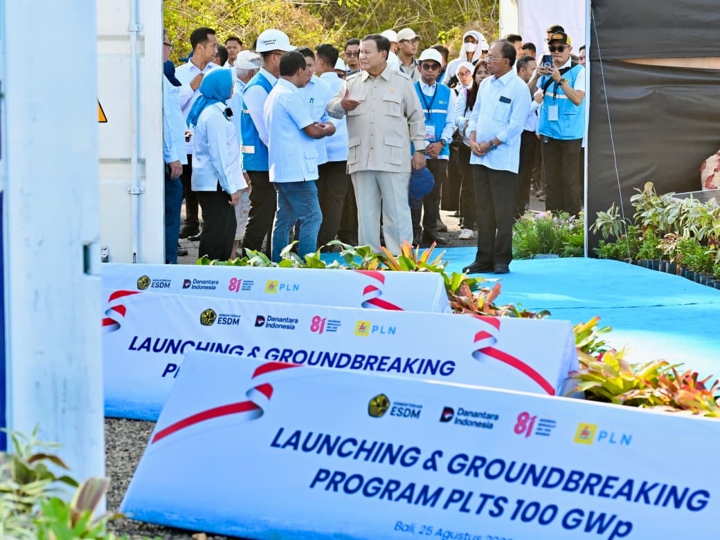 Prabowo Resmikan 14 PLTS di 6 Provinsi, Ditargetkan Capai 100 GWp dalam Tiga Tahun