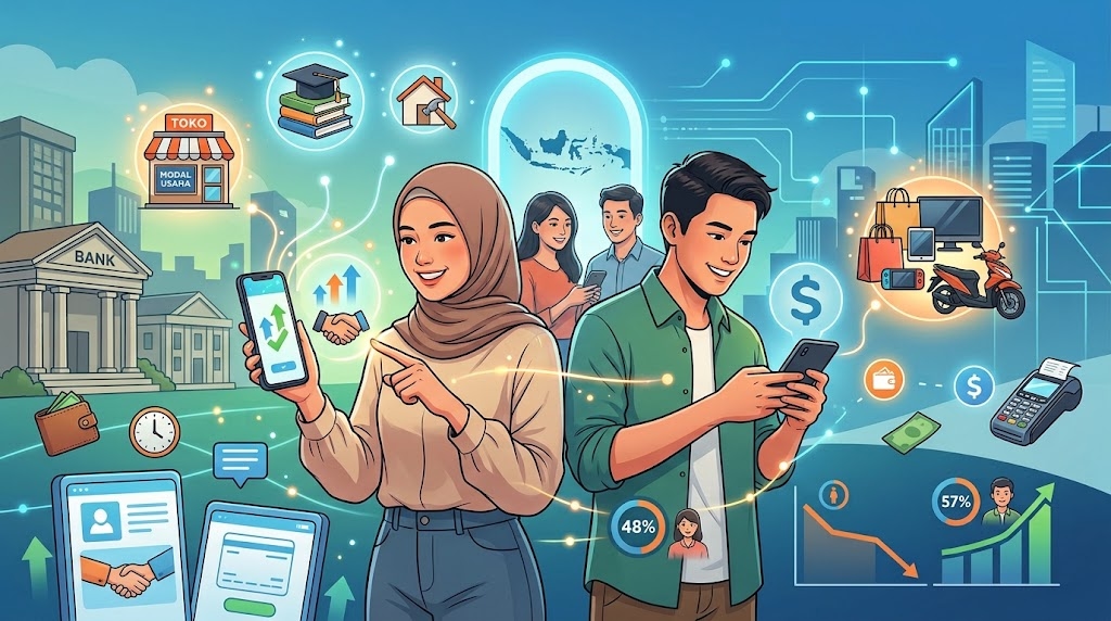 Perempuan dan Anak Muda Jadi Kelompok Terbesar Pengakses Kredit Digital