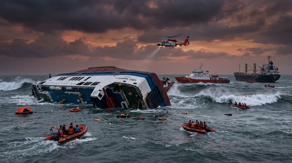 Kronologi Kapal Virgo Terbalik di Laut Jawa, Dihantam Gelombang hingga Hilang Kontak