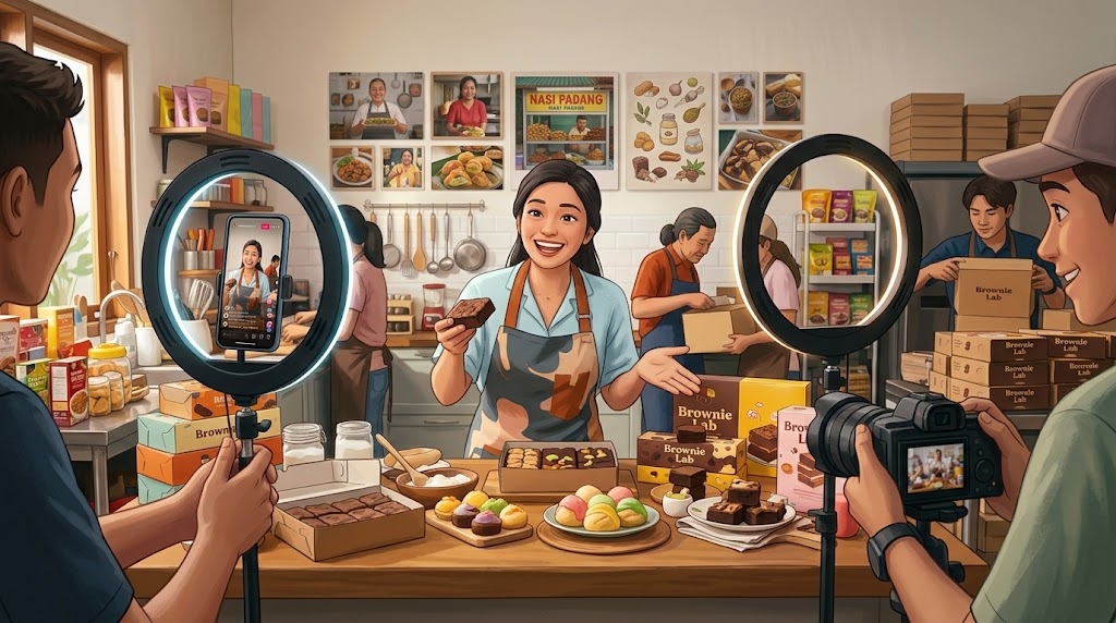 Dari Pembuat Konten Kuliner ke Bisnis Makanan, Kreator Ini Raup Ratusan Juta dalam 6 Jam di TikTok Shop