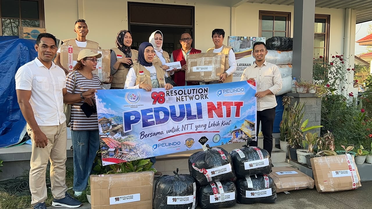 98 Resolution Network Kembali Salurkan Bantuan untuk Korban Gempa NTT