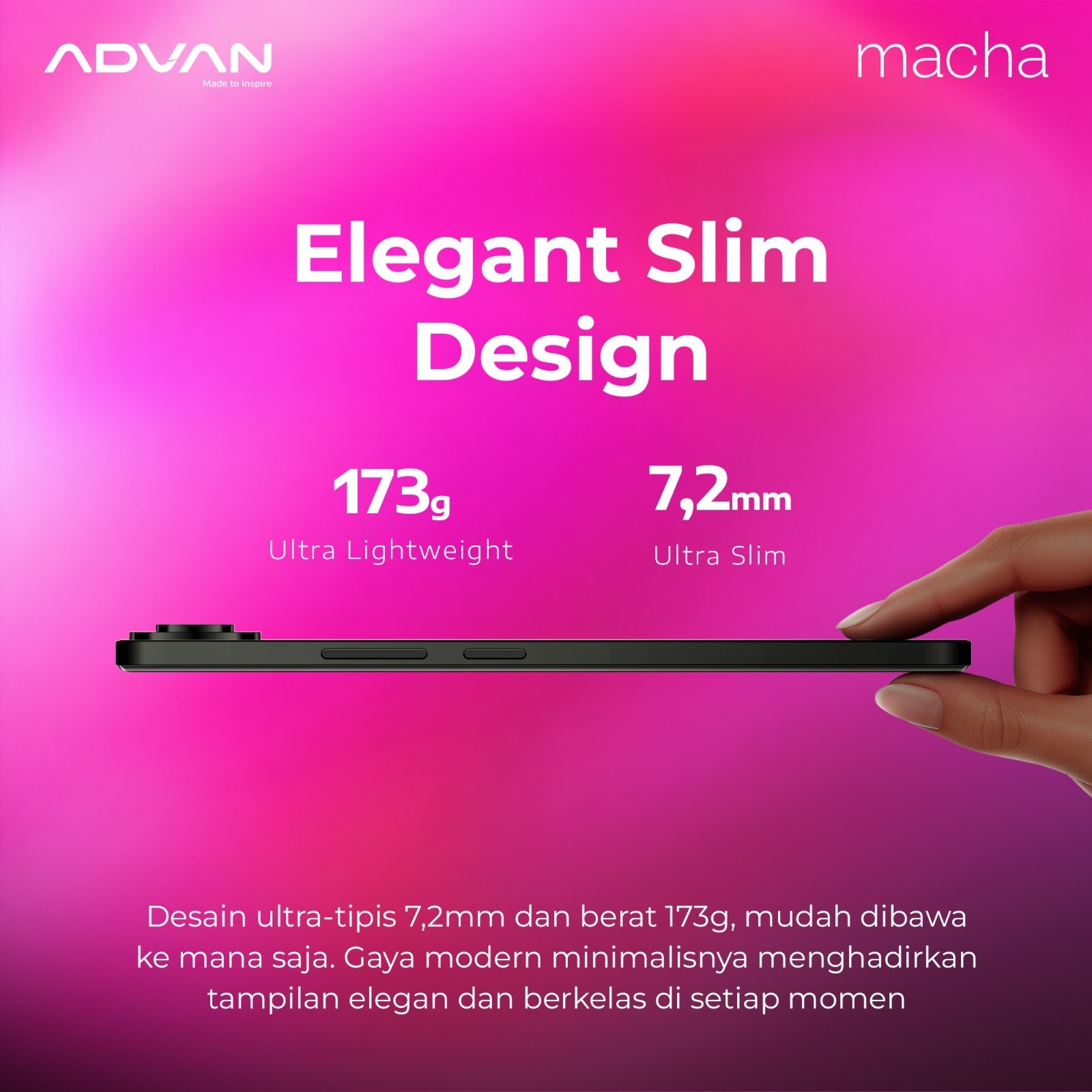 ADVAN Macha Bundling SMARTFREN, Dapat Unlimited 5G dan Gemini