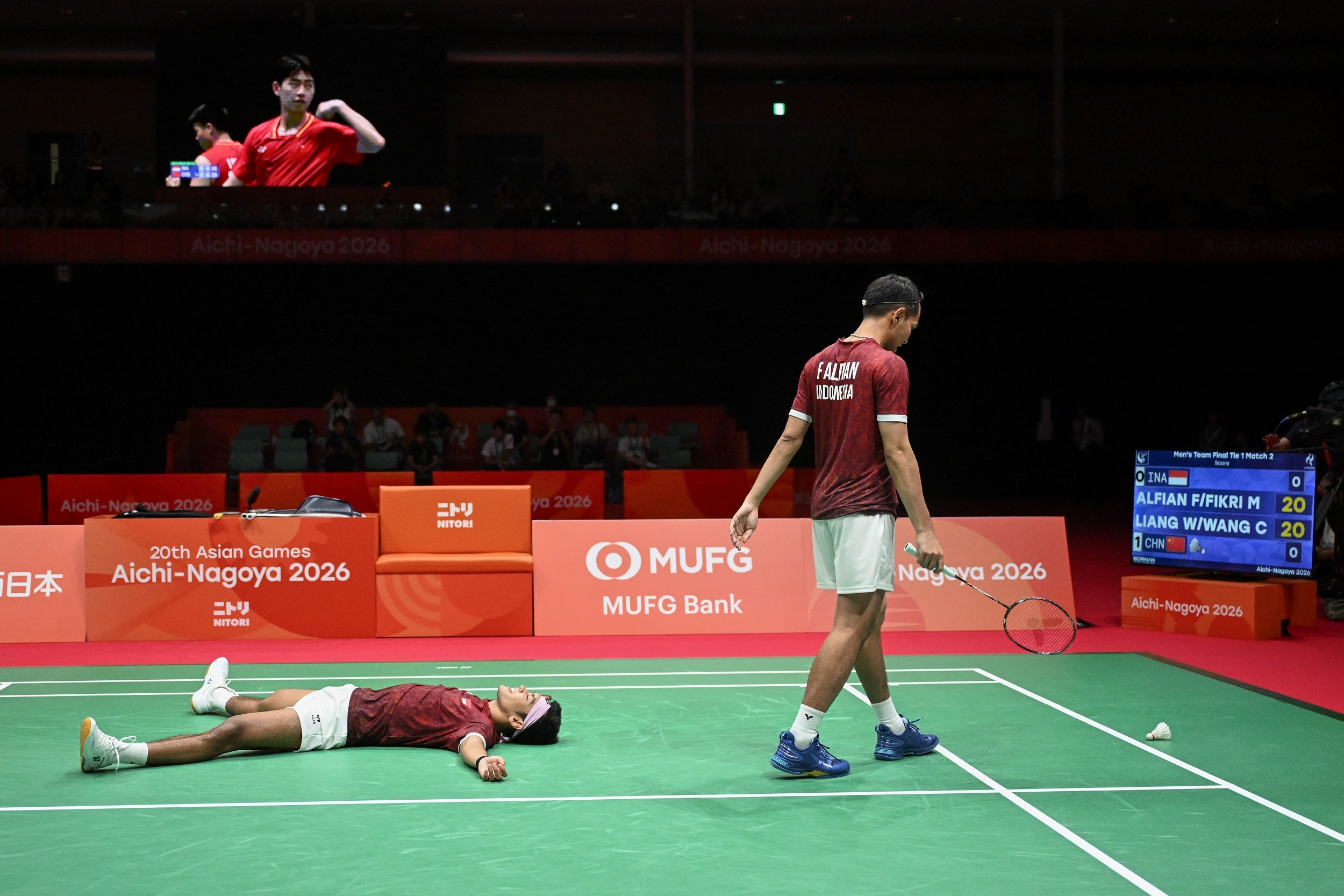 Asian Games: Tertinggal 0-2 Atas China di Final, Indonesia Di Ambang Kekalahan Bulutangkis Beregu Putra