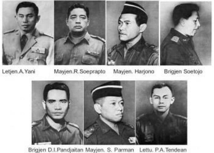 7 Jendral yang Dibunuh PKI dalam Peristiwa G30S, Ini Nama dan Jabatan Mereka!