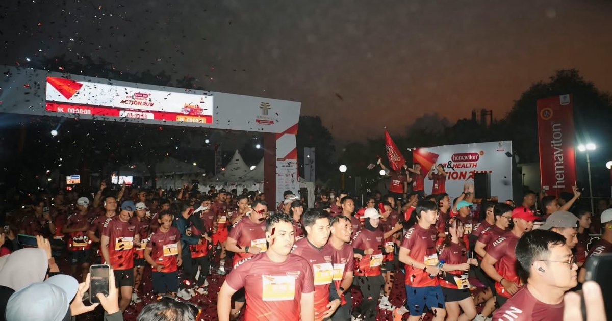 Tembus 3.000 Pelari, hemaviton Fit & Health Action Run 2026 Sukses Mengguncang Surabaya