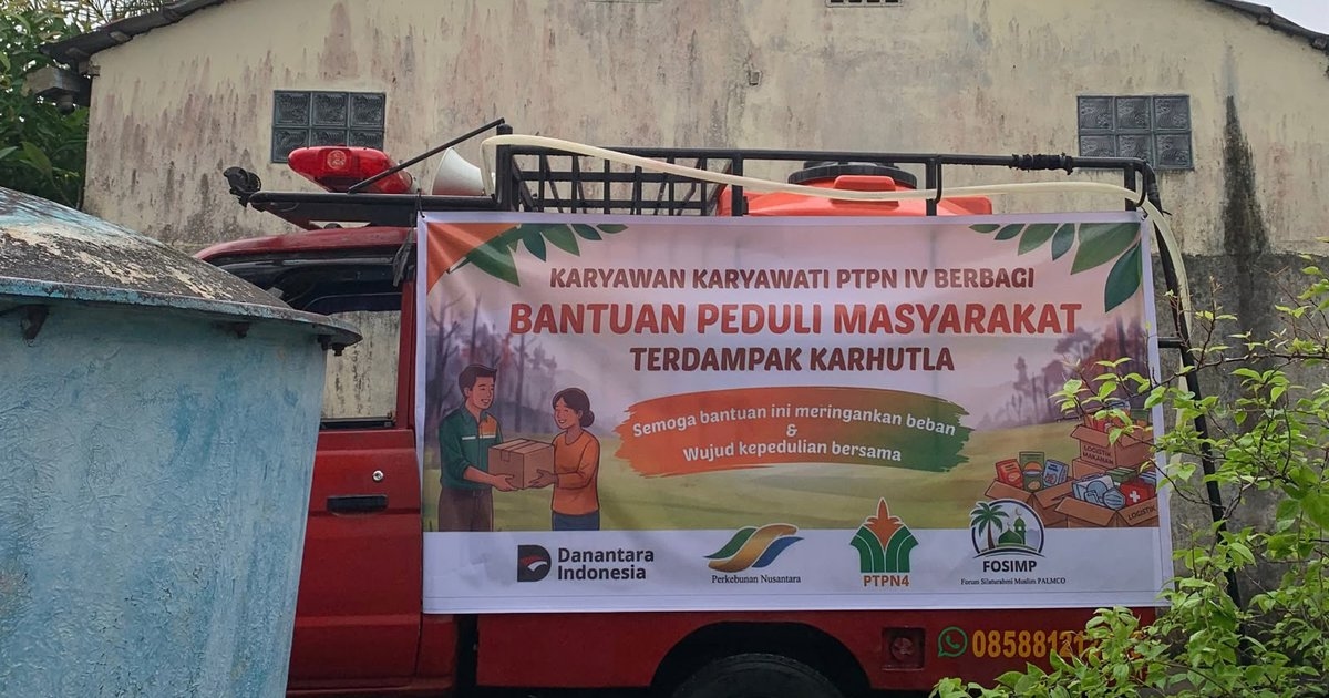 Karhutla Kalimantan, PTPN IV Salurkan 11,2 Juta Liter Air Bersih