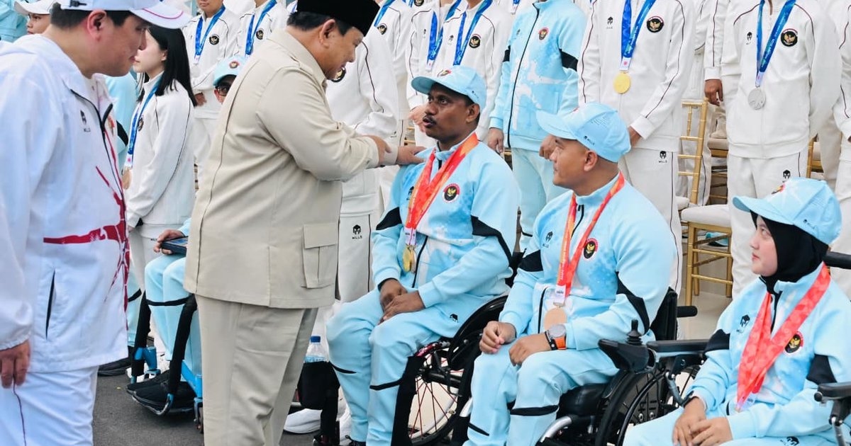 Prabowo Minta Para Atlet Tak Berpuas Diri: Kita harus Berjuang Lebih Keras Lagi