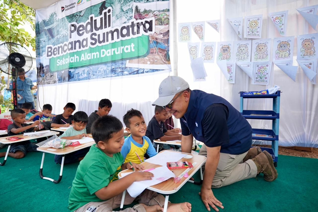 Pemulihan Aceh Tamiang Berlanjut, Sekolah Alam Darurat Diresmikan