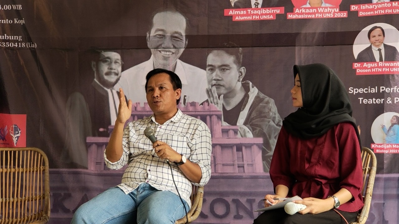 Sikapi Putusan MK Soal Batas Usia Capres-Cawapres, Kolaborasi Mahasiswa UNS Gelar Diskusi Terbuka