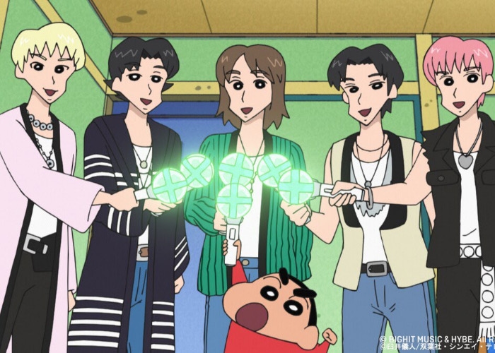 Boy Group TXT Jadi Kartun Dalam Kolaborasi Special Episode Bersama Crayon Shinchan, Gemes Banget!